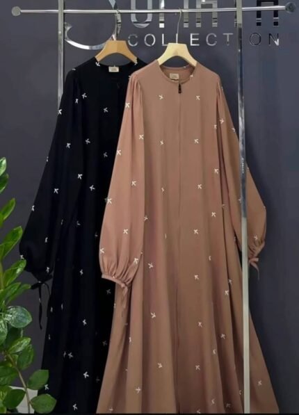 Sumaiya Ambrodiry Abaya -দুবাই চেরি কাপড়ের বোরকা  .