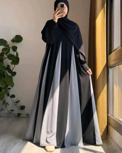 (হিজাব সহ) Gulbahar Abaya -দুবাই চেরি কাপড়ের বোরকা  হিজাব সহ.